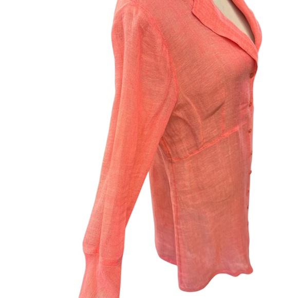 Eileen Fisher Vibrant Coral dress - Picture 3 of 6